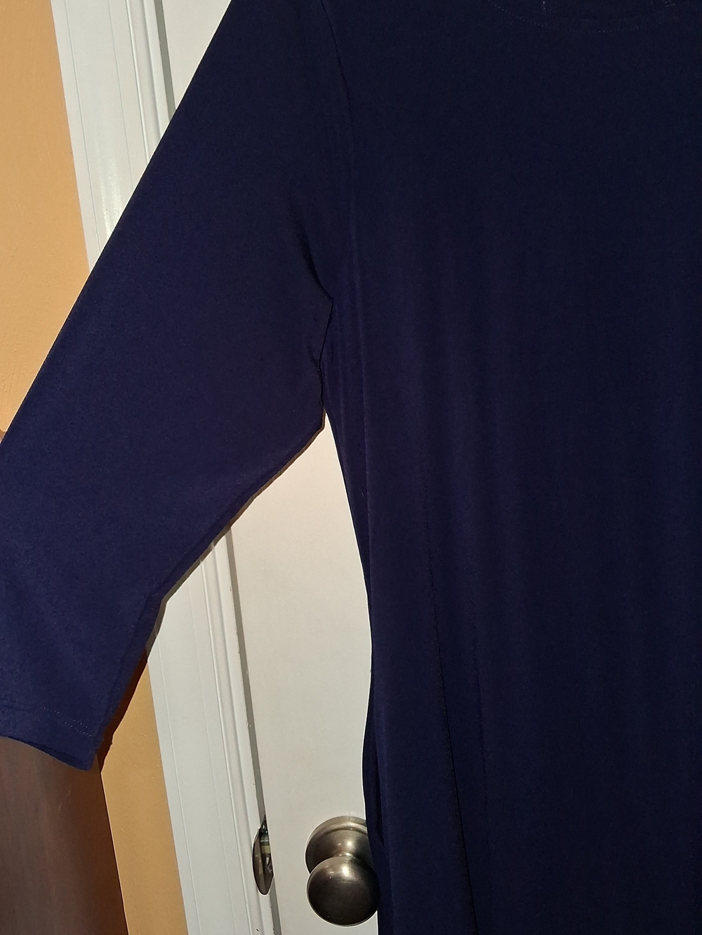 Nina Leonard Navy Blue Long Sleeve Dress - Picture 9 of 9